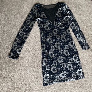 Dress Lovely Day  Black and Gray.. This was worn once as a homecoming dress.